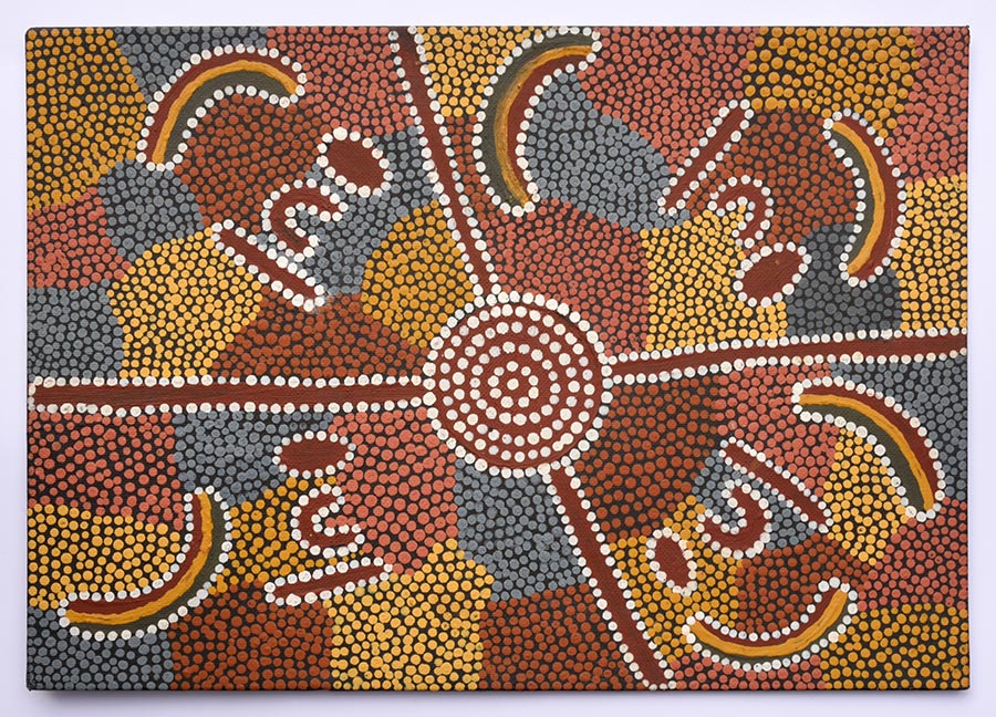 Australian_DotPainting_Sammlung_Scheps-Bretschneider_Bild_24_rainbow-and-water-Dreaming_DSC_0112
