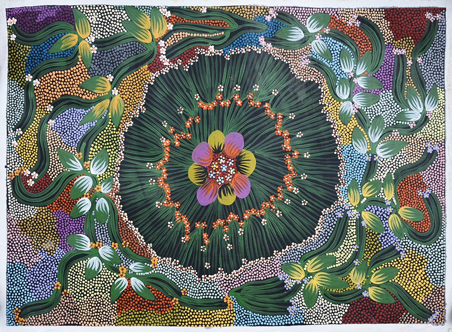 Australian_DotPainting_Sammlung_Scheps-Bretschneider_Bild_6_Altyeye_BushBananaDreamingDSC_0038